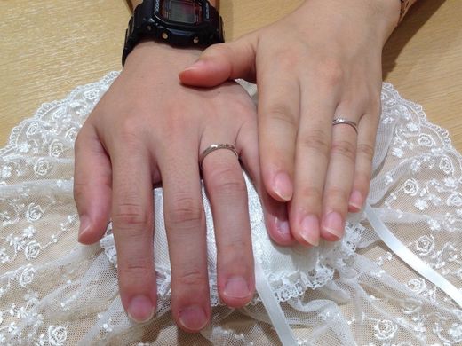 優柔不断な私達も納得して指輪をえらぶことができました