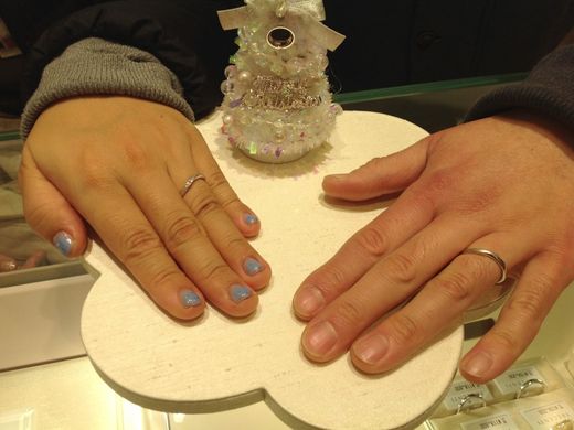 指輪をつけるのが楽しみです