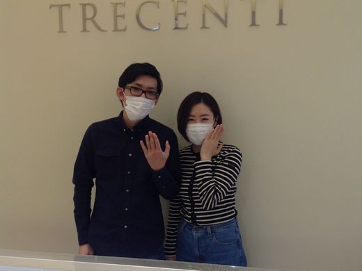 楽しく指輪を選ぶことができました