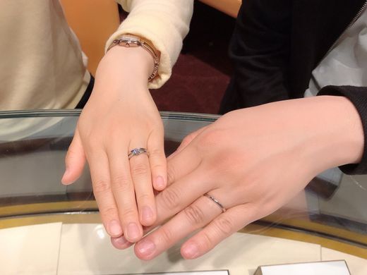 ダイヤの目立ち方が丁度良かった