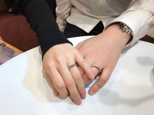 ベストな指輪をチョイスすることができました