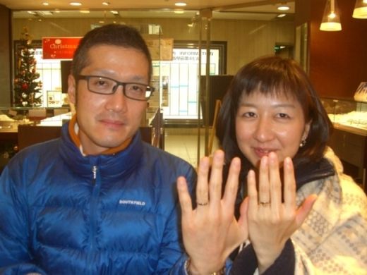 たくさんの中から好きなリングを見つけました☆彡