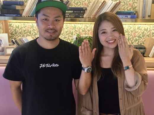 【松本店】2人の好みの指輪に出会えました。