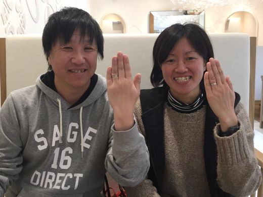 クリスマスイブに指輪ができました！