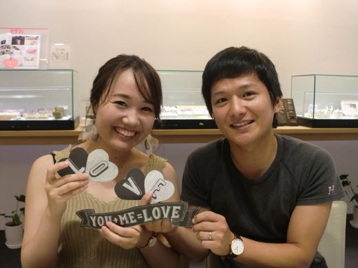 【長崎店】素敵な結婚指輪を選べました♪