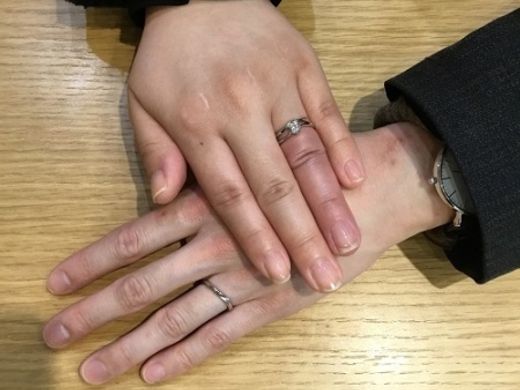 【なんばパークス店】とても気に入るリングに仕上がり満足です。