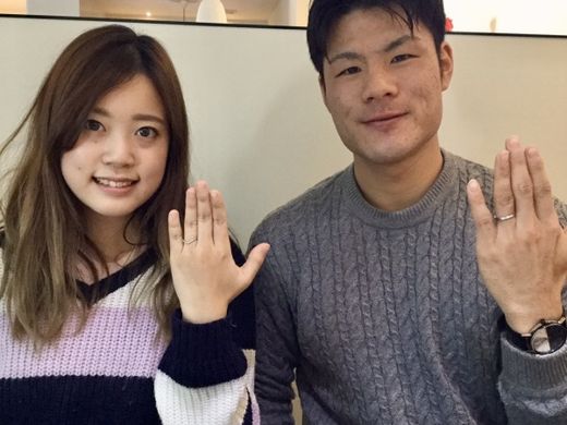 【大分店】可愛いリングを一緒に選んでもらえて良かったです。