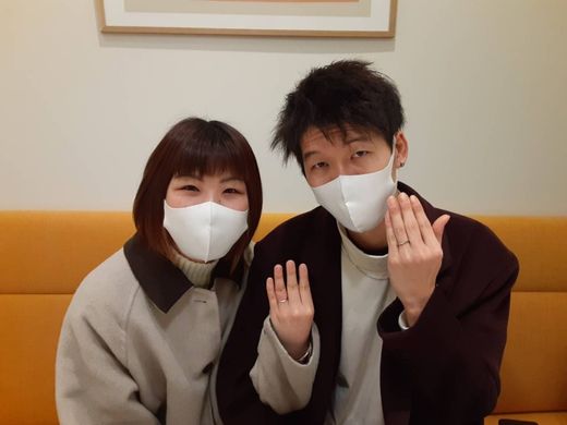 【神戸店】自分たちだけの特別な指輪を決めることが出来ました。