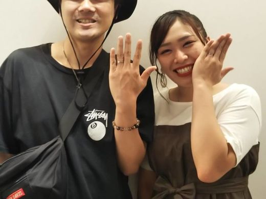 2人にあったいいリングに出会うことができました！！