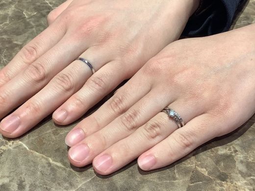 【長野店】結婚指輪も2人で選びに来ました。
