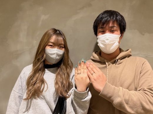 【なんばパークス店】自分たちの好みに合った指輪！