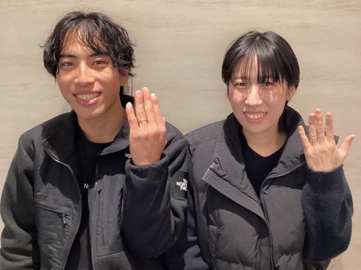 【長野店】楽しみながら指輪選びができました。
