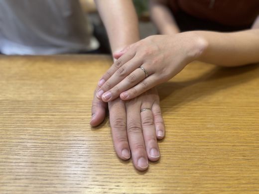 【なんばパークス店】出来上がったリングも良かったです。