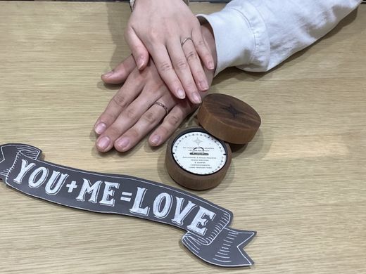 【長崎店】楽しく話しながらリングを選べました。