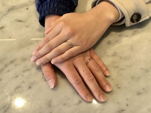 【松本店】私たちにぴったりな指輪に出合うことができました。