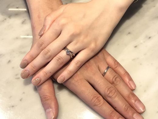 【松本店】ご提案頂いた指輪がすごく気に入ったので即決出来ました。