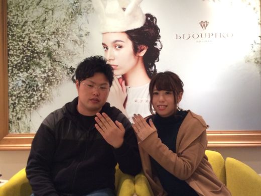 リングのデザインに惹かれました‼