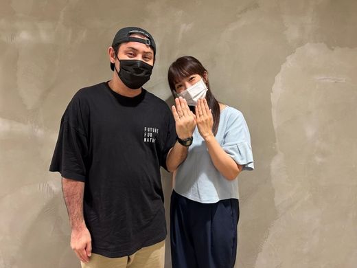【なんばパークス店】2人の希望に沿った指輪を購入出来ました♡