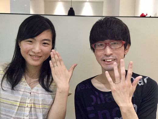 【大分店】丁寧なご対応、素敵な指輪をありがとうございます。