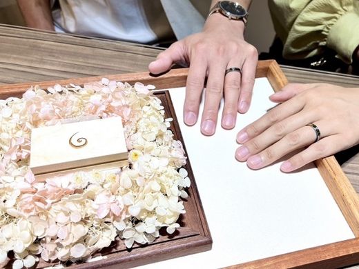 【熊本店】他の人とは被らないオーダーメイドの指輪にしました(^^♪