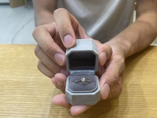 【なんばパークス店】リーズナブルに良い婚約指輪を選べました