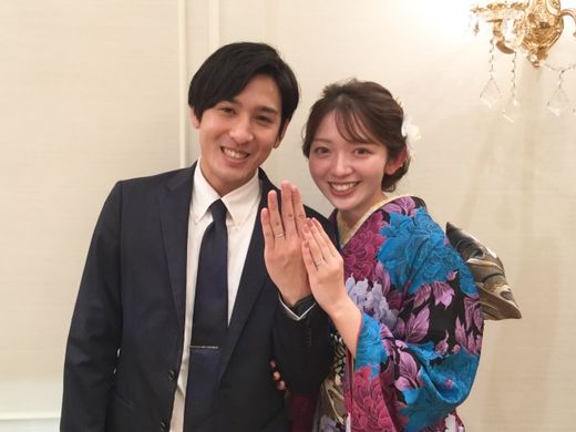 リング選びの時間もわきあいあいと過ごすことができました。