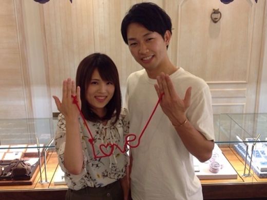 納得のいくリングを選ぶことができました。