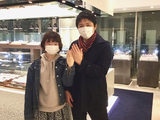 【京都店】特にこだわりがなくても満足のいく指輪を選べました。