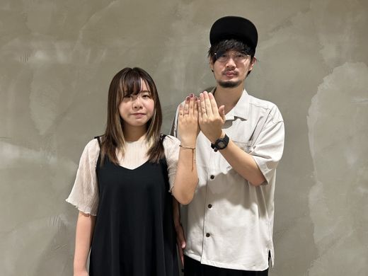 【なんばパークス店】色々な種類の指輪を見比べることが出来ました