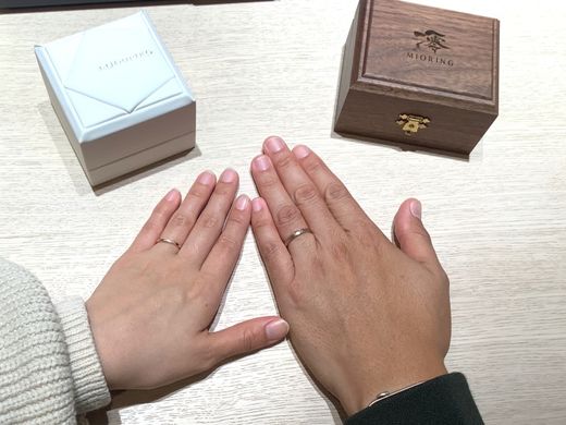 【宮崎店】お互いがお好みのデザインをチョイス