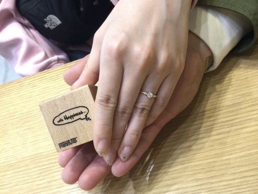【なんばパークス店】一緒に選んで下さったリング大切にします。