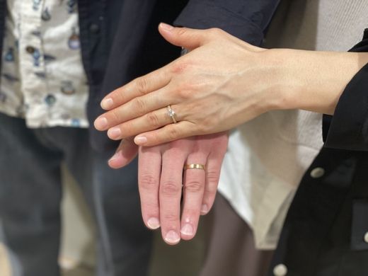 【なんばパークス店】気に入ったリングを見つける事ができました。