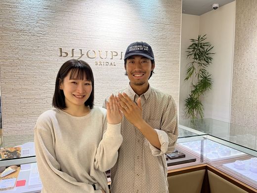 【なんばパークス店】詳しく説明していただき、決定しました。