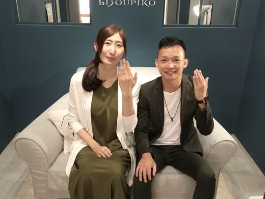 【小倉店】二人にぴったりの指輪に大満足です☆