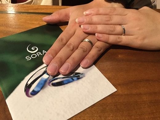 【福岡店】思い通りの指輪を選ぶことができました。