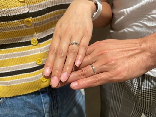 【なんばパークス店】大切なリングを作ることが出来て幸せです。