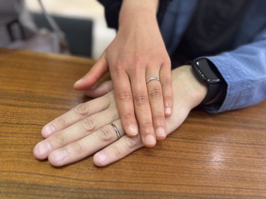 【なんばパークス店】リングがとても綺麗に仕上がっていました。