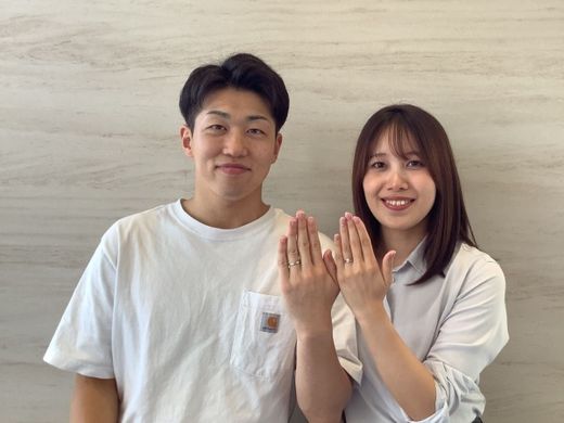 【長野店】婚約指輪、結婚指輪探しでお世話になりました。