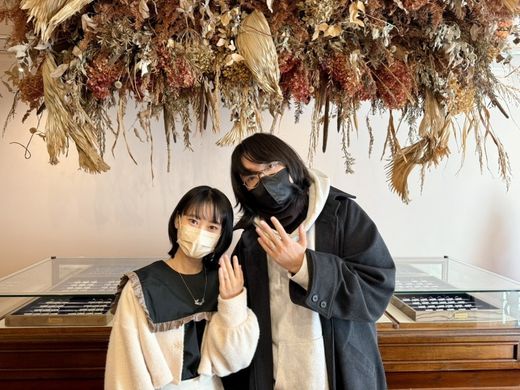 【ビジュピコ鳥取店】自分たちにピッタリの指輪を選ぶことができました！