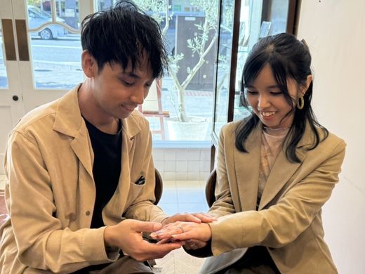 【ビジュピコ鳥取店】とても丁寧で親切に指輪選びの相談から受け取りまでしてくれて嬉しかったです！