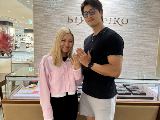 【なんばパークス店】指輪のデザインとスタッフさんが決め手です！