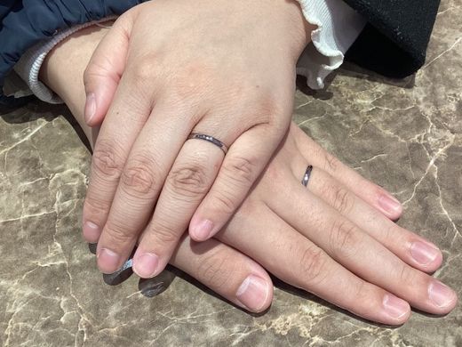 【長野店】希望に沿った結婚指輪を見つけてくれました。