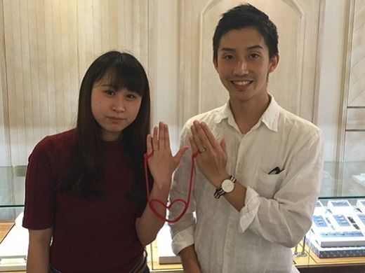 数あるリングの中から即決で決める事が出来ました！