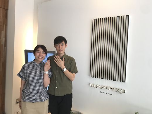 【京都店】指輪を選ぶ時間も楽しく最高の思い出ができました！！