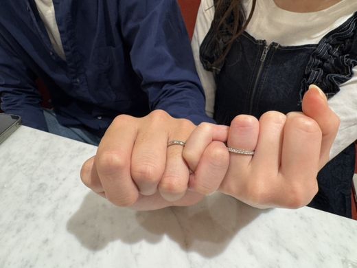 とても良い指輪になりました。