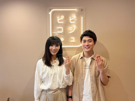 【ビジュピコ鳥取店】素敵な指輪が選べて良かったです。