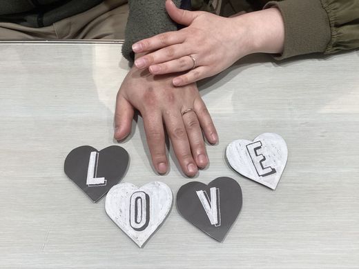 【長崎店】店員さんの接客がとても良く、素敵な指輪に出会えました