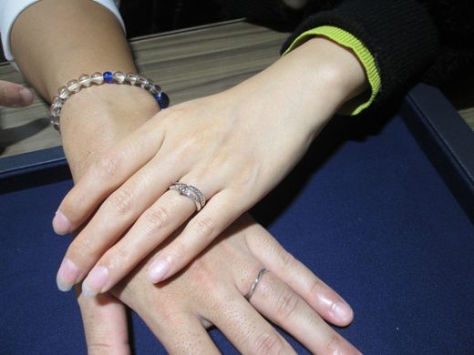 【熊本店】とても綺麗なリングが出来ました♡