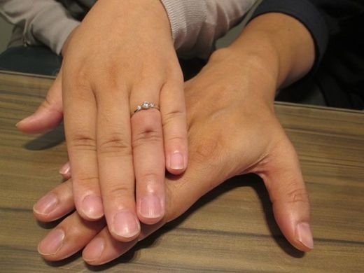 【熊本店】ピンクゴールドの台座に一目ぼれ♡