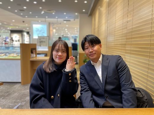 【なんばパークス店】今後も選んだ指輪を大切にしていきます！